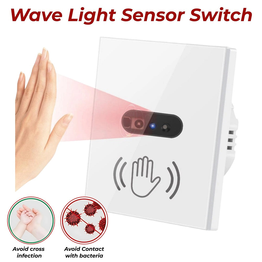 Smart Infrared Non-Contact Wall Light Switch – Wave Touchless Sensor with WiFi and without WiFi variation
