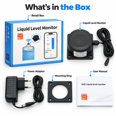Tuya Smart WiFi Ultrasonic Water Tank Level Monitor 0.1–5m IP65