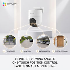 EZVIZ H8C - 4MP COLOR NIGHT VISION 360° PANORAMIC PAN & TILT WI-FI IP65 OUTDOOR CAMERA