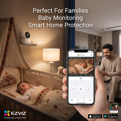 EZVIZ H6C PRO - 2MP IR NIGHT VISION 360° PANORAMIC PAN & TILT WI-FI INDOOR CAMERA