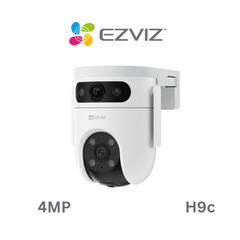 EZVIZ H9C DUAL 2K & 2K - 3MP & 3MP DUAL LENSES COLOR NIGHT VISION 360° PANORAMIC VIEW WI-FI IP65 OUTDOOR CAMERA