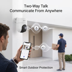 EZVIZ H8C - 2MP COLOR NIGHT VISION 360° PANORAMIC PAN & TILT WI-FI IP65 OUTDOOR CAMERA
