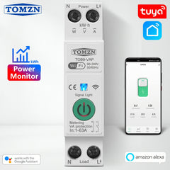 Tomzn 63A Tuya WiFi MCB Smart WIFi Breaker