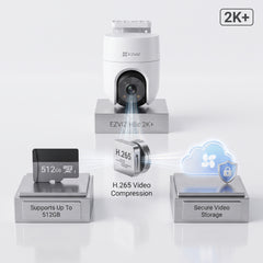 EZVIZ H8C - 4MP COLOR NIGHT VISION 360° PANORAMIC PAN & TILT WI-FI IP65 OUTDOOR CAMERA
