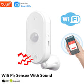 Tuya Smart USB Type-C WiFi PIR Motion Sensor | Smart Life Human Motion Detector | 80dB Security Alarm | Home Security System