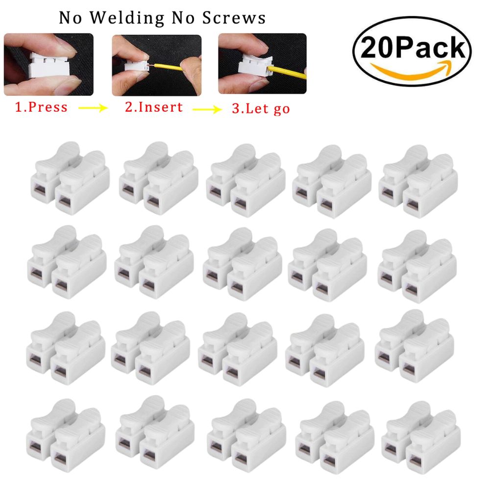 Pack of 20 Pcs - Quick Wiring Terminal CH-2,
connector,
ch-2 connector,
wire connector,
pack of 20, connector,
CH2 Quick Wiring Terminal Connector,
wiring connector, wire connector,