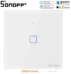 SONOFF SWITCHES, 1 GANG WALL TOUCH,  TOUK1C