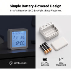 Smart WiFi Temperature & Humidity Sensor LCD Display – Tuya Smart Life TH08