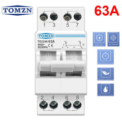 TOMZN 2P 63A MTS Dual Power Changeover, Changeover, 63A Changeover, 63A MTS, 63A Din rail Switch, TO219G-63A, 2P MTS, 2P Changeover, MTS, 2P Dual Power Changeover, 63A MTS, 63A 2P MTS, MTS 63A, 2P 63A Changeover.