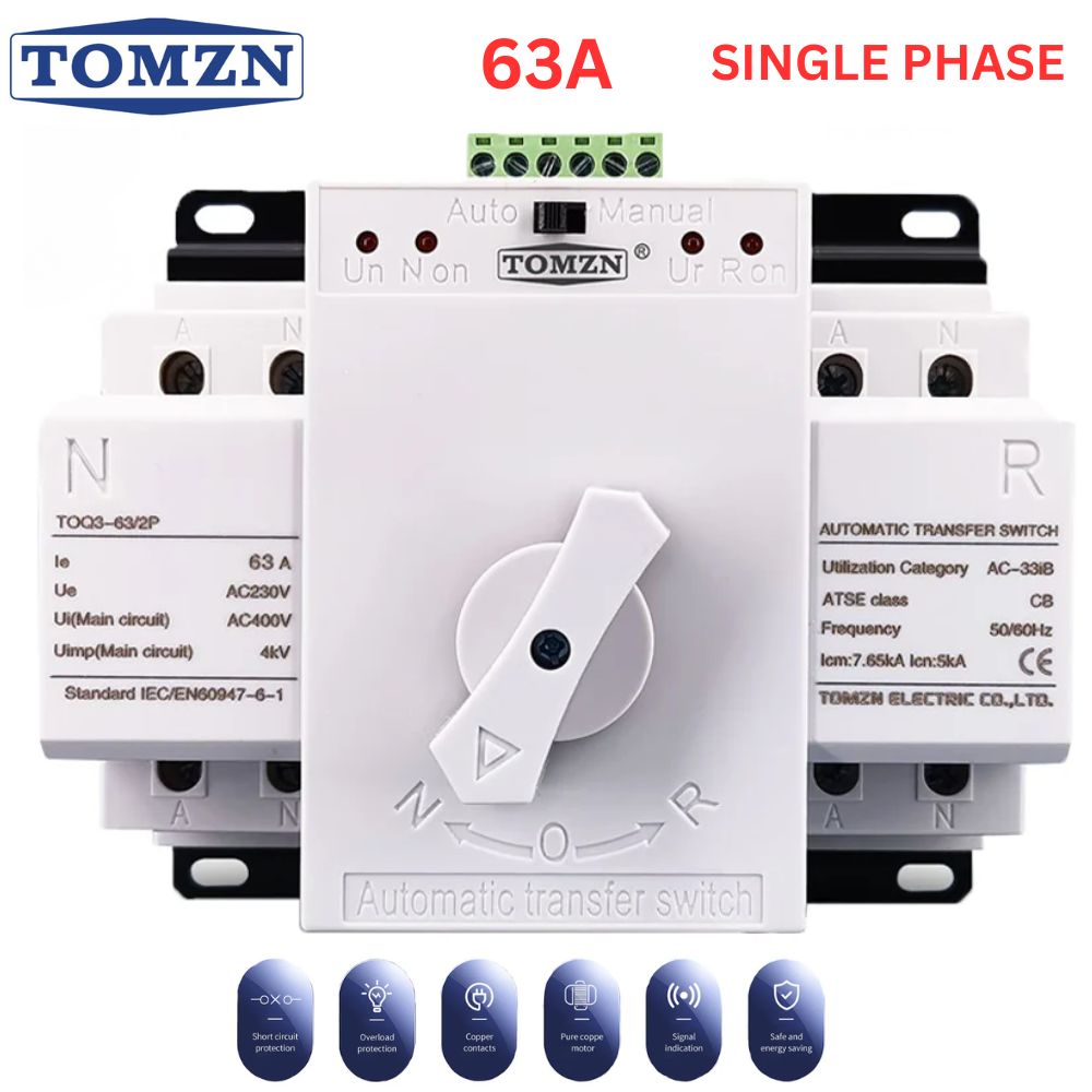 AUTOMETIC METER, AUTOMATIC TRANSFER SWITCH, TOMZN ATS, AUTOMATIC CHANGEOVER