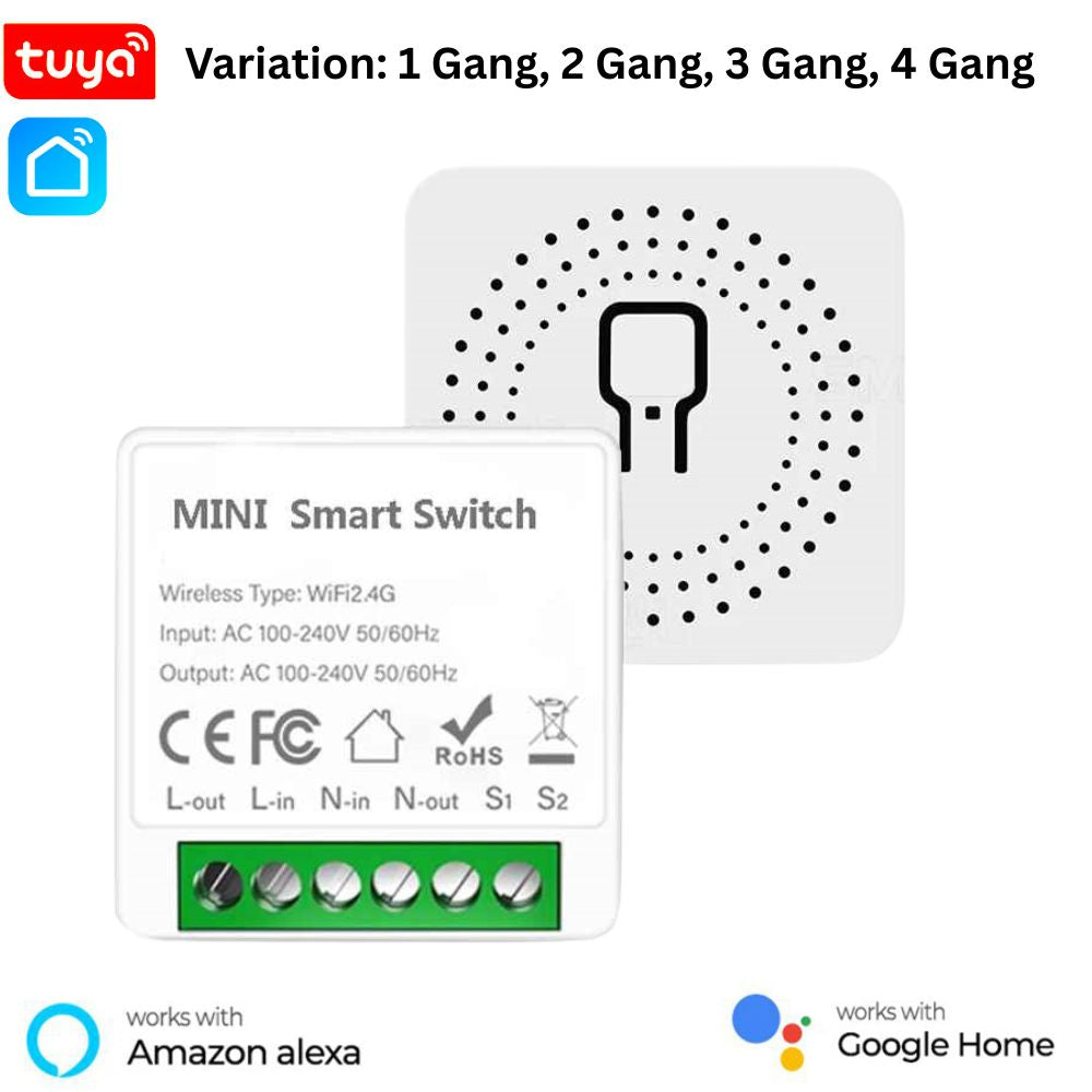 Tuya WiFi Smart Light Switch Module, Mini Module, Light Swtch, Tuya Smart Switch