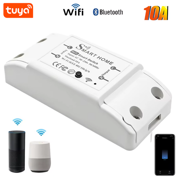 Tuya 10A Smart WiFi Breaker Timer Switch