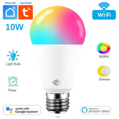Tuya wifi 10w RGB Bulb, RGB Bulb, 10w RGB Bulb, Light Bulb, Timer Switch, RGBW, Dimmer, Wifi Bulb, alexa supported