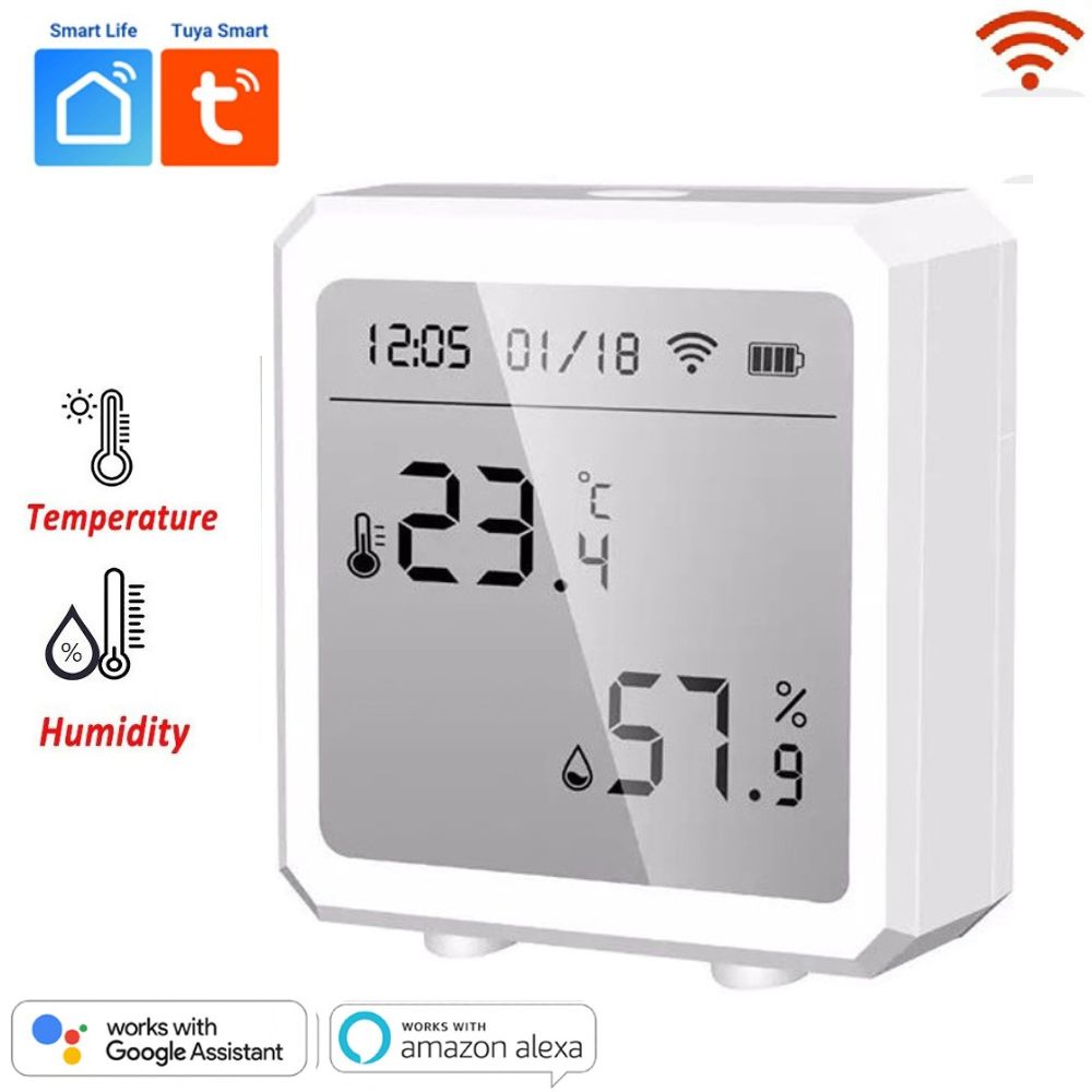 Tuya Smart WIFI Temperature Humidity Display, Smart Temperature Sensor, Smart Humidity Sensor,
Tuya Smart Devices, WiFi Temperature Display, Smart Home Automation, Home Weather Station,
Indoor Climate Control, Temperature Humidity Monitor, Smart Environment Sensor, Smart Home Monitoring, Tuya Humidity sensor