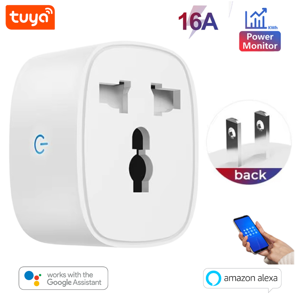 Tuya Wifi 16A Universal Plug, Smart WiFi Plug, 16A Plug, Smart Socket, Universal Plug, US Plug, EU Plug, UK Plug, wifi Plug, Wifi Socket, Smart Wifi SOcket