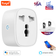 Tuya Wifi 16A Universal Plug, Smart WiFi Plug, 16A Plug, Smart Socket, Universal Plug, US Plug, EU Plug, UK Plug, wifi Plug, Wifi Socket, Smart Wifi SOcket