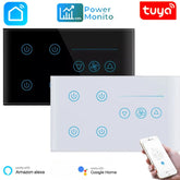 Tuya wifi 4 gang + fan wall touch switch, smart wall switch, wifi switch, tuya wall switch, fan wall switch