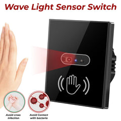 Smart Infrared Non-Contact Wall Light Switch – Wave Touchless Sensor with WiFi and without WiFi variation