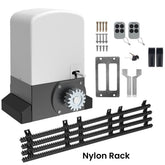 1000KG Automatic Sliding Gate Motor AC 220V | Heavy Duty Electric Gate Opener with Remote Control | Soft Start & Stop | Jujiang PYM-H220D