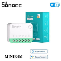 Sonoff MINIR4M – Matter Supported Smart WiFi Switch | 10A Universal Home Automation Relay | Works with Alexa, Google, HomeKit
