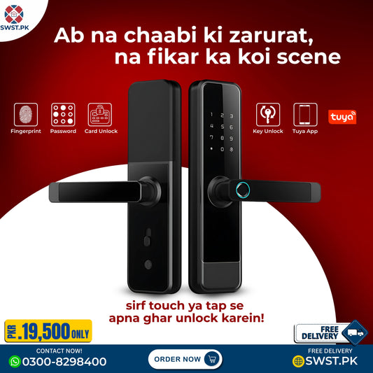 Apne Ghar Ko Smart aur Secure Banayein – Tuya Smart WiFi Door Lock ke Sath