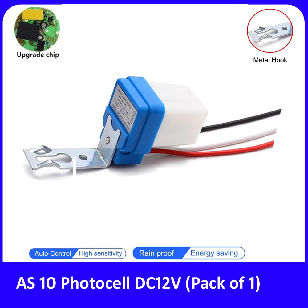 AS-10 Auto On/Off  Street Light Photocell Switch 220V/12V