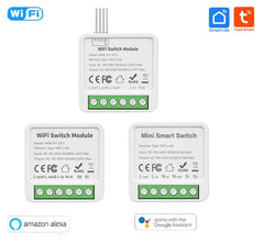 1 2 3 4 Gang Tuya WiFi Smart Light Switch Module - No Hub Needed