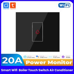 Tuya Smart Wifi  20A Water Heater Boiler Touch Switch Power Meter