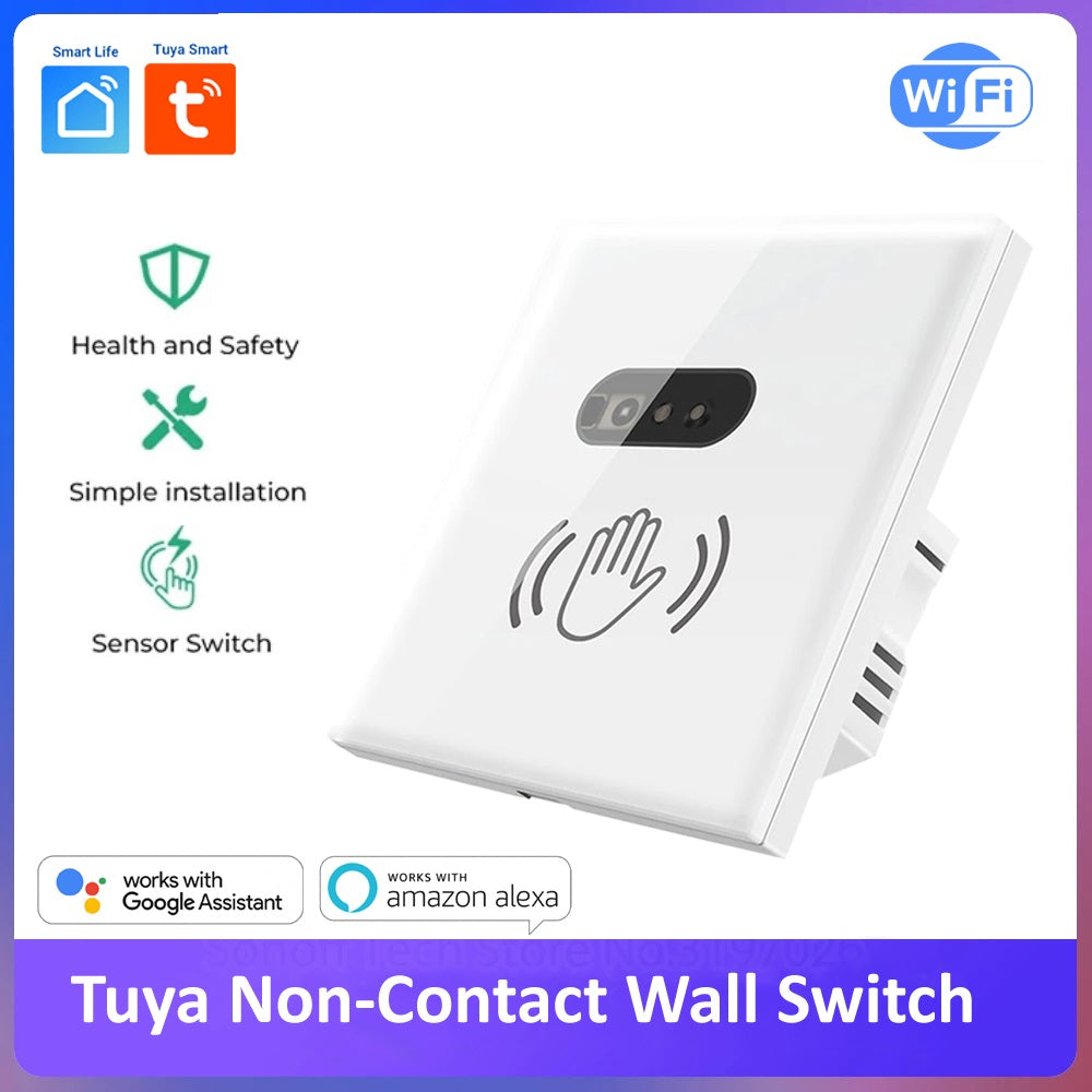 Tuya Smart WiFi Infrared Wall Light Switch Non Contact