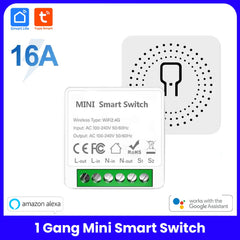 1 2 3 4 Gang Tuya WiFi Smart Light Switch Module - No Hub Needed