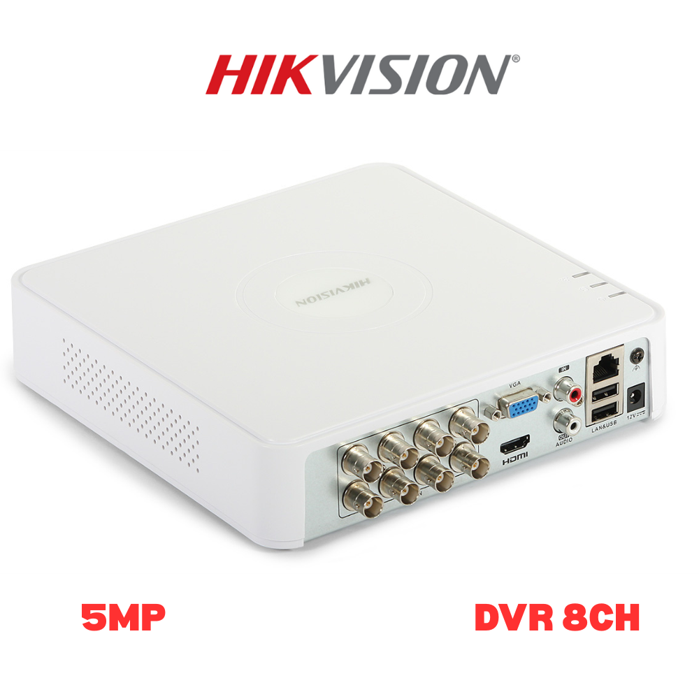8-ch 5MP Mini 1U H.265 DVR ( DS-7108HQHI-K1 )