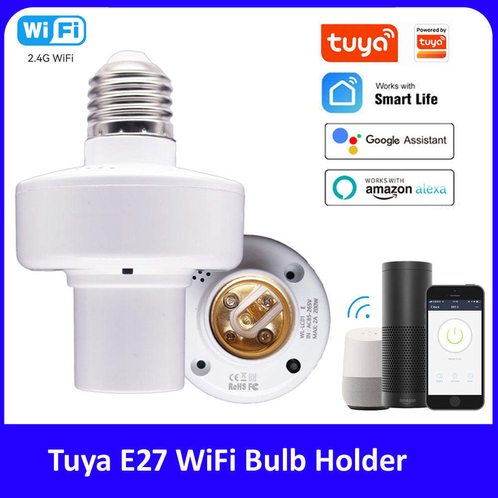 Tuya WiFi Smart Light Bulb Holder Socket
