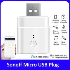 SONOFF Micro 5V Wifi USB Smart Adaptor