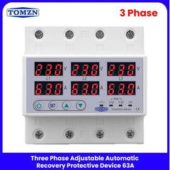 3 Phase Adjustable Over/Under Voltage Protector 63VA