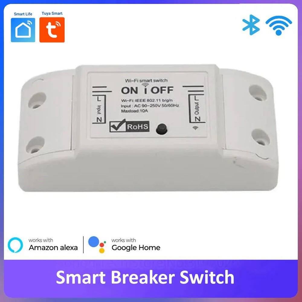 Tuya 10A Smart WiFi Breaker Timer Switch