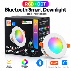 10W RGB+CCT Bluetooth Smart LED Downlight 3.5 Inch – Tuya Smart & Smart Life