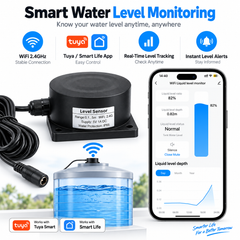 Tuya Smart WiFi Ultrasonic Water Tank Level Monitor 0.1–5m IP65