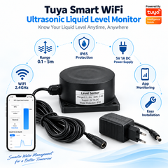 Tuya Smart WiFi Ultrasonic Water Tank Level Monitor 0.1–5m IP65
