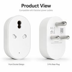 Tuya Smart WiFi 16A Power Plug with Power Monitor | AC & Water Geyser Smart Plug | Alexa & Google Home Control
