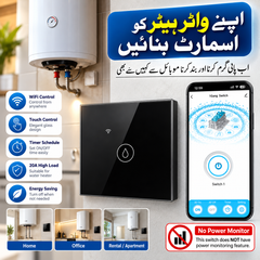 Tuya Smart WiFi 20A Water Heater Boiler Touch Switch with Power Meter