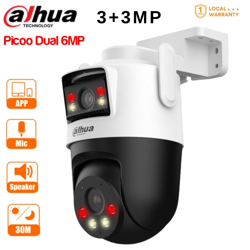 Dahua Picco Dual Lens 3 + 3MP WiFi Camera, Wifi Camera, Double Lens Camera, Dual Lens Camera, 6MP Camera, Dahua Wifi camera, 