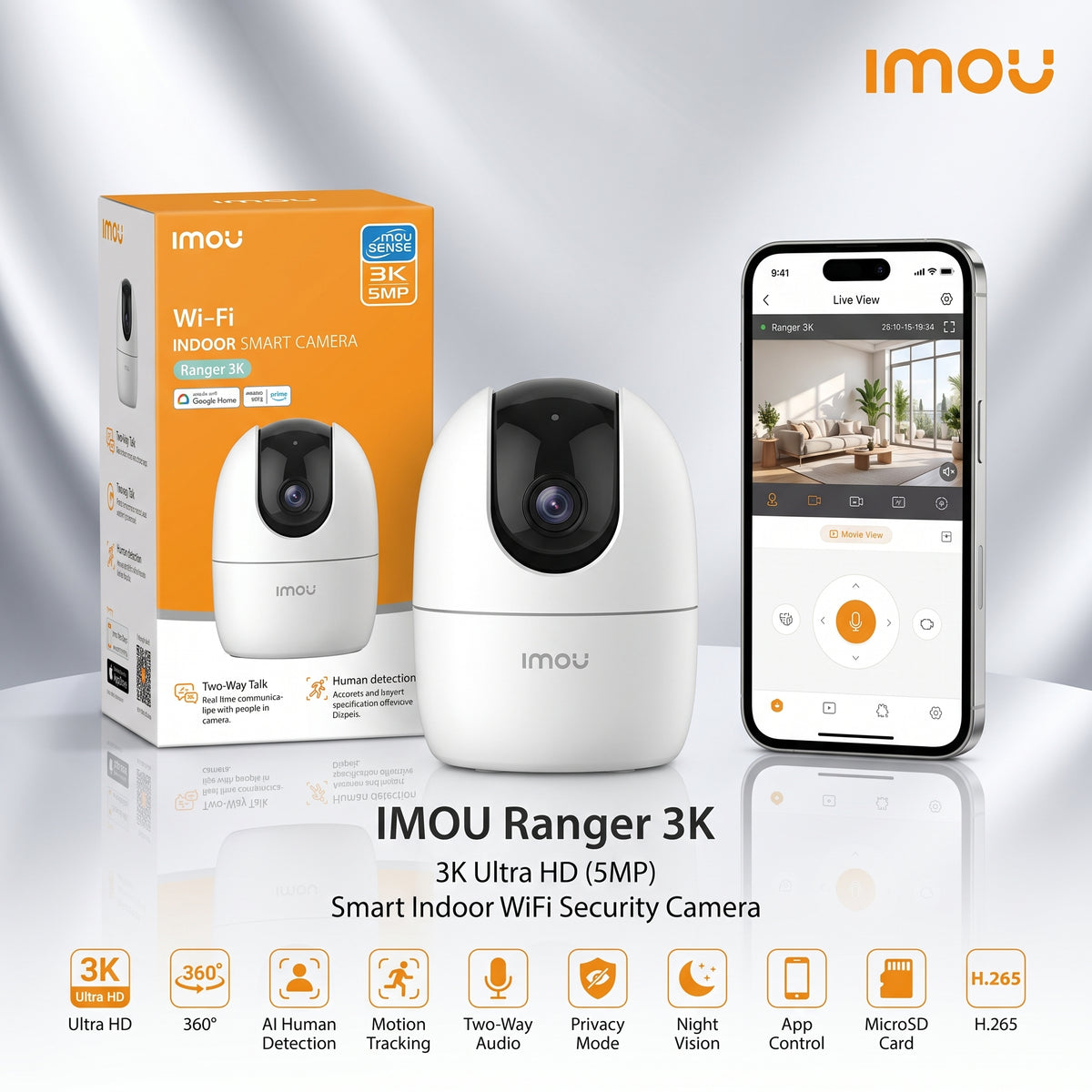 IMOU RANGER Smart WiFi Security Camera – 2MP & 5MP