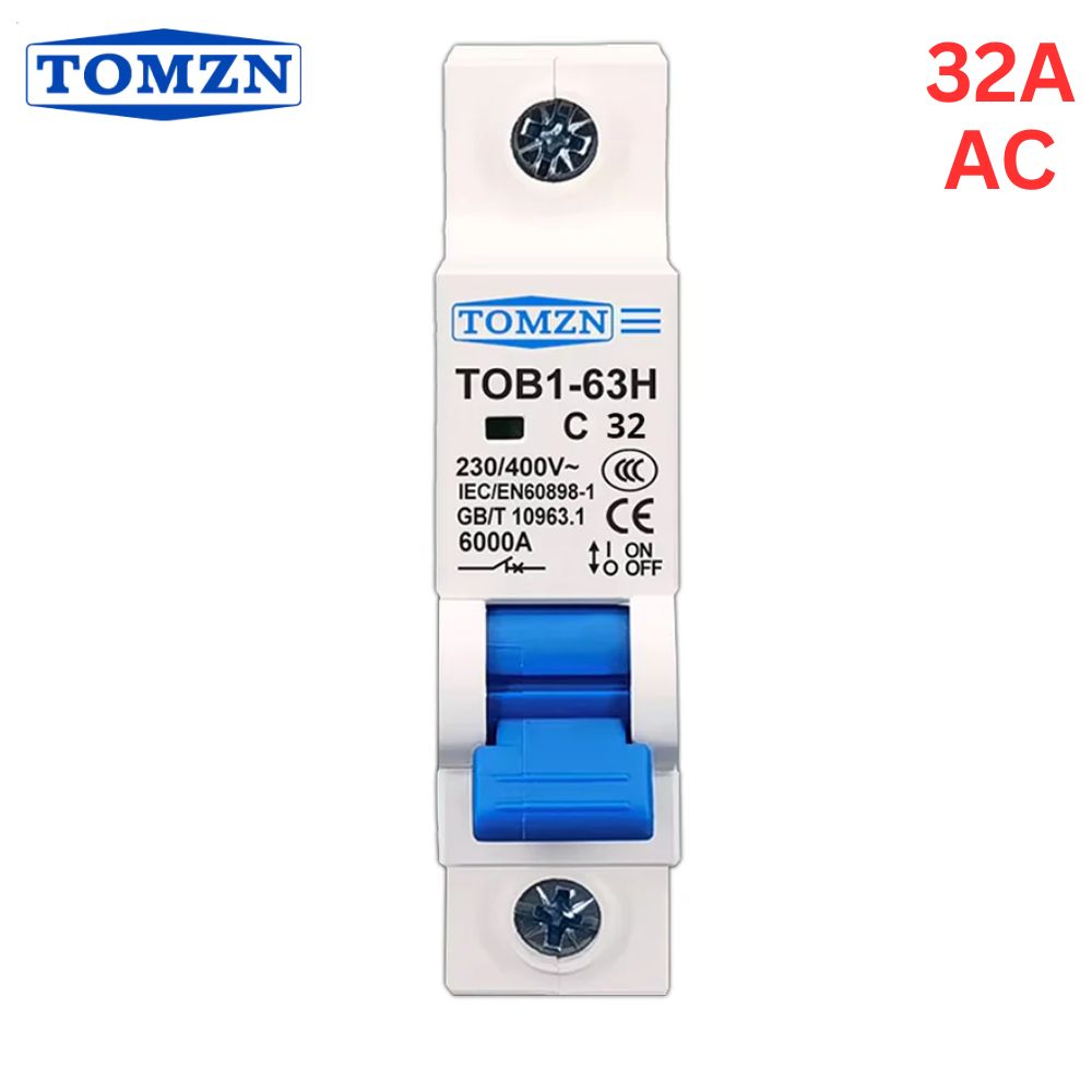 AC BREAKER, ELECTRIC BREAKER, AC 32A BREAKER, TOMZN BREAKER, TOMZN AC BREAKER, 1POLE, 1P AC