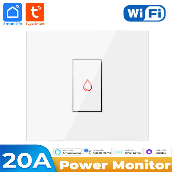 Tuya Smart WiFi 20A Water Heater Boiler Touch Switch with Power Meter