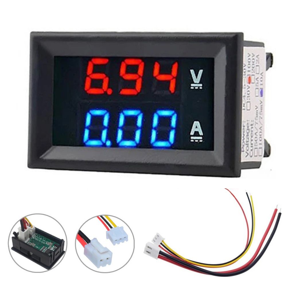 Voltmeter, Ammeter 0.56" Blu/Red DualDisplay, Digital Voltmeter, 
Digital Ammeter, Dual Display Meter,
Voltage Current Meter, DC Voltmeter Ammeter, Electronic Measuring Tools, Multimeter Display, DIY Electronics, Electrical Measurement,
Gauge Meter Display, Mini Voltmeter Ammeter.
 

