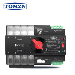 TOMZN 3 Phase 125A 4P ATS Dual Power Automatic Transfer Switch (ATS)