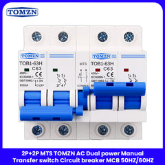 TOMZN 2P+2P MTS AC Dual power Manual transfer switch