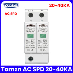 Tomzn AC SPD 20KA~40KA C~275VAC Arrester Device