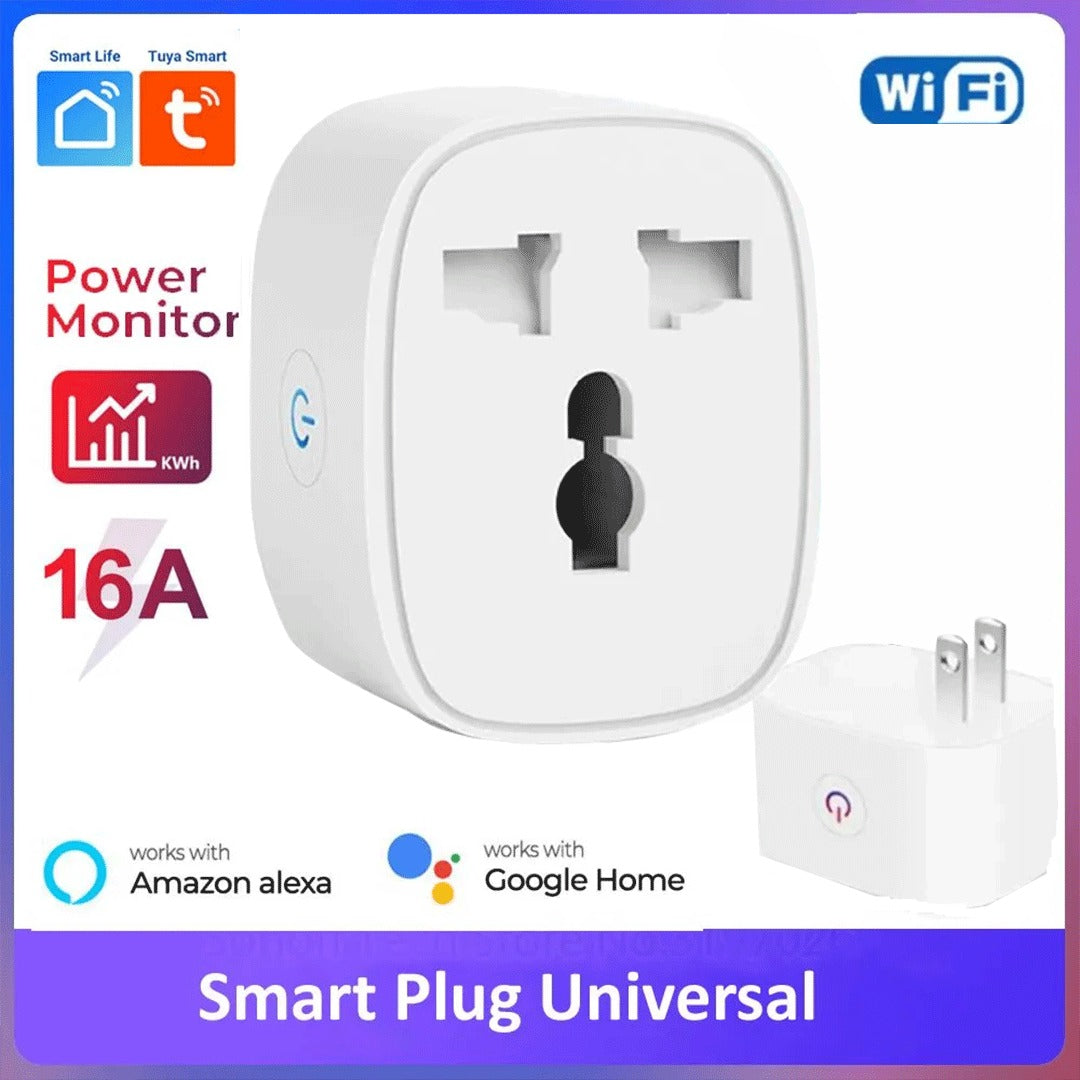 16A Smart Wifi Universal Plug PowerMeter