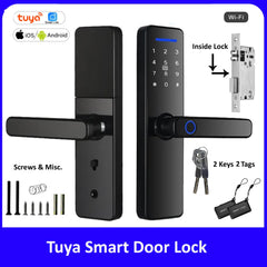 Tuya WiFi Smart Intelligent Fingerprint Lock With Key Smart